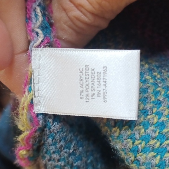 Women’s Christopher & Banks Striped Hooded Cardigan, sz S - Picture 5 of 6